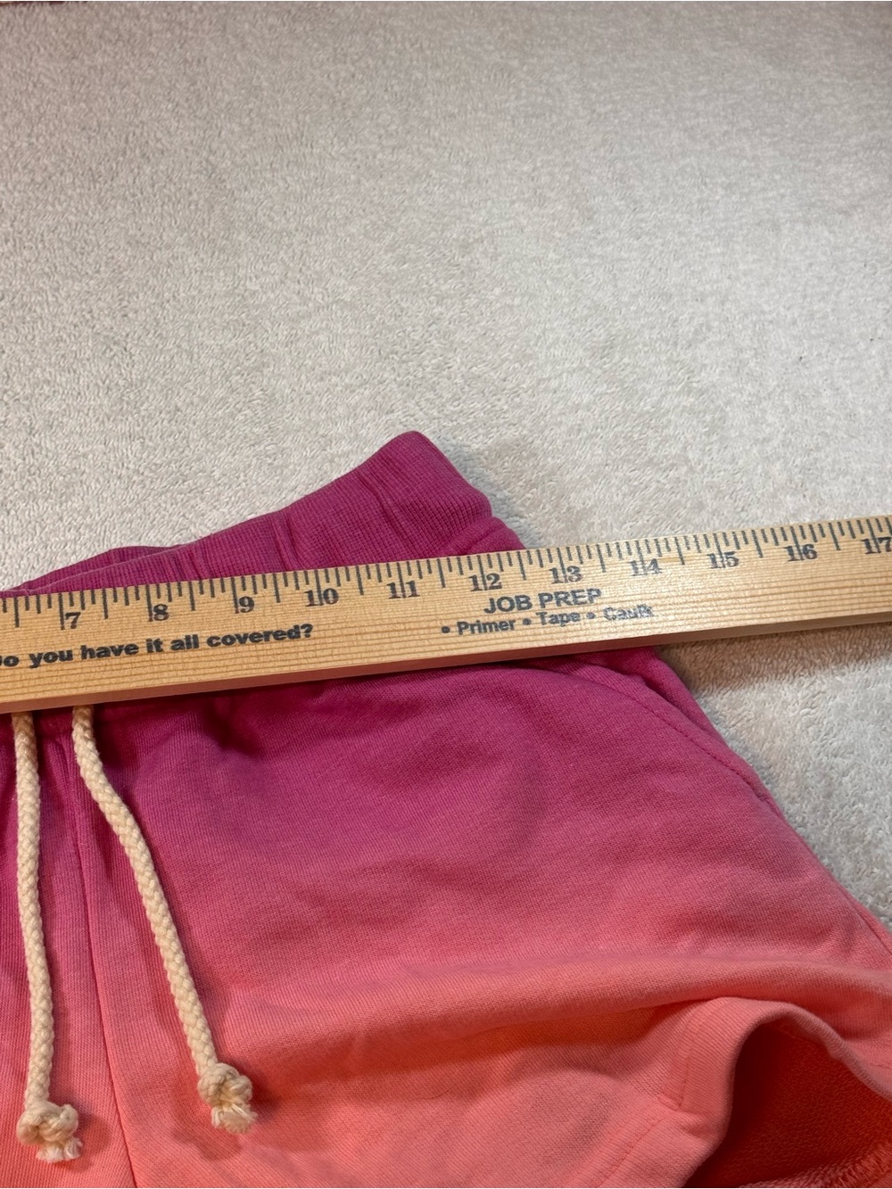 Lou & Grey Women's Pink and Orange Ombre Athletic Shorts - Picture 4 of 8
